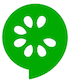 The Cucumber logo.